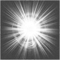 Shiny sunrays dotted pattern vector