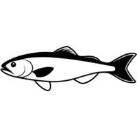 Marine life codfish art for ocean-inspired visuals. vector