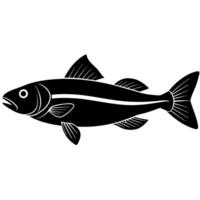 High-quality haddock fish illustration perfect vector