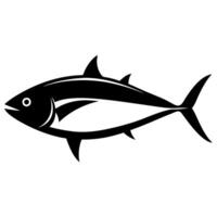Clean and modern tuna fish silhouette for ocean inspired concepts vector