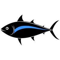 Minimalistic tuna fish art perfect for aquatic and ocean projects vector