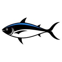 Sleek tuna fish silhouette ideal for seafood and graphics vector