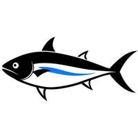 Clean and modern tuna fish silhouette for ocean-inspired concepts vector