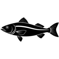 High-quality haddock fish illustration for creative designs vector