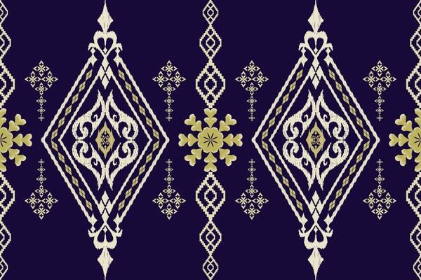 folklore ornament with diamonds