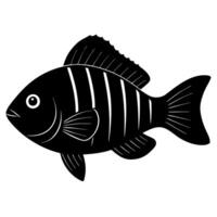 Stylish bluefish line art for unique and creative design projects vector