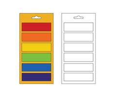 Illustration color palette or swatches unique design with blank background vector