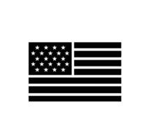 A American flag Silhouette illustration vector