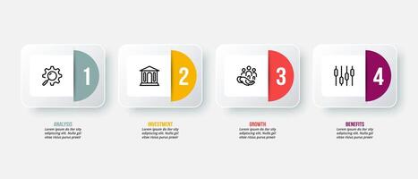 Business presentation template design. vector