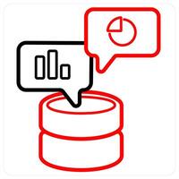 Statistics and network icon concept vector
