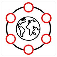 Database and task icon concept vector