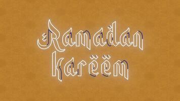 Ramadan Kareem Text Outline Animation. Ramadan Background Animation. video