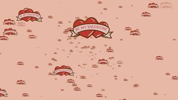 Be My Valentine Animated Background. Valentine Particle Effect Background. video
