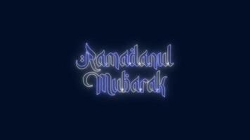 Ramadanul Mubarak Animation. Happy Ramadan Day Saber Effect Background. video