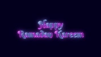 Happy Ramadan Kareem Animation. Ramadan Animated Background. Saber Effect. video