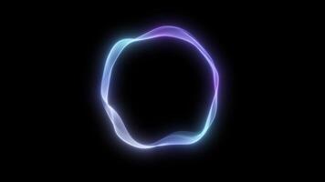 Glowing Lines Animation. Technology Gradient Wave. AI Audio Voice Spectrum. 4K video