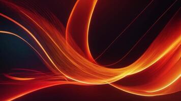 Fiery Abstract Wave Dynamic, fiery orange and red wave abstract background. Perfect for technology, energy, or design projects. video