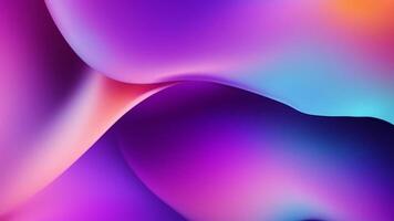 Animated Abstract Gradient Background. Shimmering, vibrant, and textured abstract gradient background in shades of purple, blue, and orange, perfect for modern design projects and presentations. video
