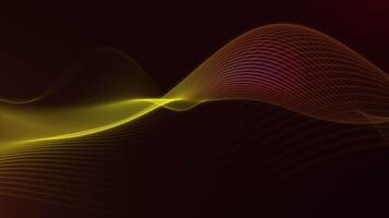 Abstract Yellow and Red Gradient Flowing Wave video