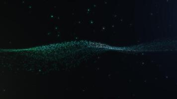 White Particle Wave Animation video