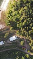 Seaside in Bay Overhead View video