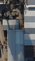 Functioning Factory Aerial View video