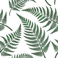 Art Nouveau Fern Seamless Tile Pattern Intricate Emerald Green Vines for Artistic Interiors vector