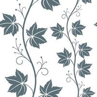 Vibrant Bohemian Vine Seamless Tile Pattern Intricate Green Tendrils on White Background Perfect for Eclectic Spaces and Unique Interior Design vector