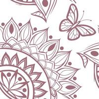 Vibrant Bohemian Vine Tile Pattern for Eclectic Spaces vector