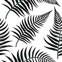 Art Nouveau Fern Seamless Tile Pattern Flowing Vines Intricate Leaf Details in Emerald Green for Stunning Artistic Interiors vector