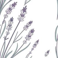 Lavender Botanical Garden Tile Pattern for Serene Spaces vector