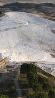 Aerial Travertines Mountain video