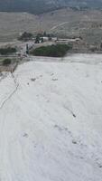 Aerial Pamukkale Travertine video