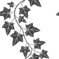 A heart shaped branch with leaves on it vector