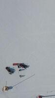 Skiing Path Overhead View video