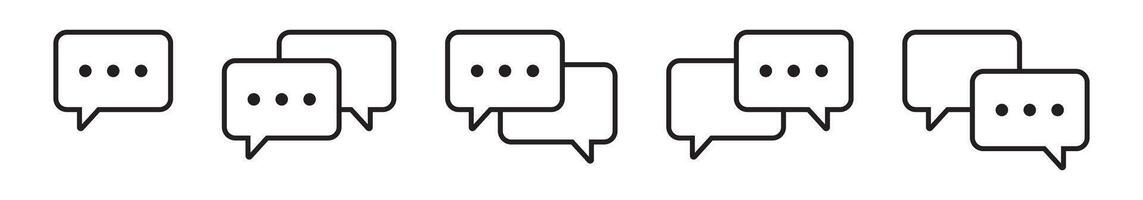 Chat icon. Speech bubble icon. Comment icon. vector