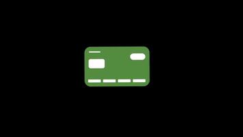 Approval transaction payment deliveried with check animation. Isolated on transparent background video