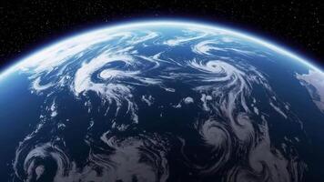Planet Earth Aerial Footage Capturing Atmospheric Weather Patterns and Ocean Currents video