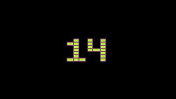 30 to 0 Countdown Text Animation with Dynamic Transitions video