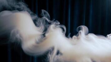 Calming Smoke Animation Elegant Flow with Hypnotic Patterns on Dark Background video