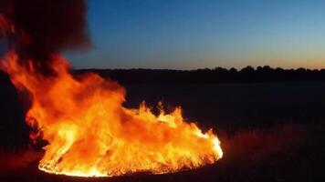 Dynamic Realistic Fire Animation with Intense Heat and Motion Effects video