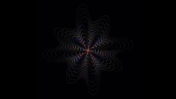 abstract art of 3d industrial background with surreal turbine jet engine or alien flower in spiral pattern video