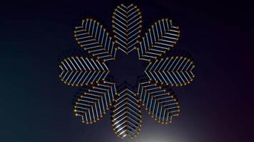 Abstract swirling fractal, resembling a flower in a spiral pattern video
