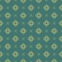 Minimal Classic Monogram Green Weaves Embroidery on Dark Green Seamless Pattern Geometric Aztec Symbol Design, Textile, print striped ornament floral, pattern, design for wrapping, silk, scarf vector