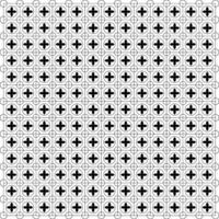Repeating Circular Patterns with Cross Motifs vector