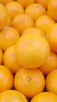 A Collection of Fresh Oranges Arranged Neatly Together in a Market Display video