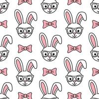 Easter Bunny Pattern Graphics Elements vector