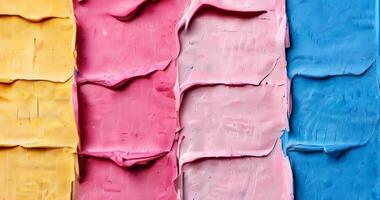 Abstract vibrant multicolor paint background. Abstract colorful painted texture and pattern video