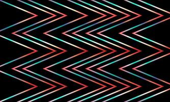 Zigzag chevron colorful line pattern black background. geometric stripe lines vintage background. vector