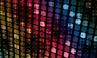 background abstract mosaic of the grid pixel pattern and colorful squares. dark artistic color. vector